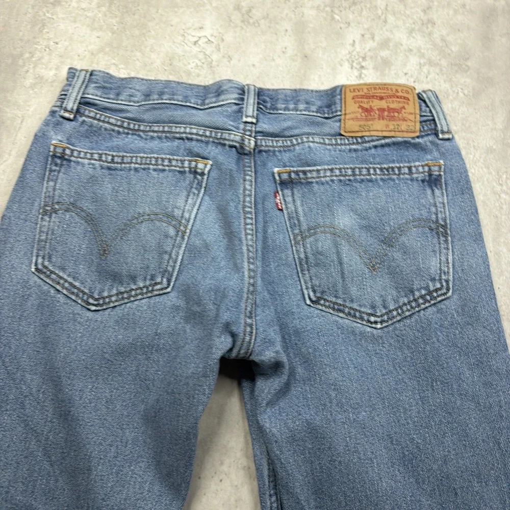 Vintage Levis 505 Jeans Mens 32x32 Blue Denim Regular Fit Straight Leg Y2K USA